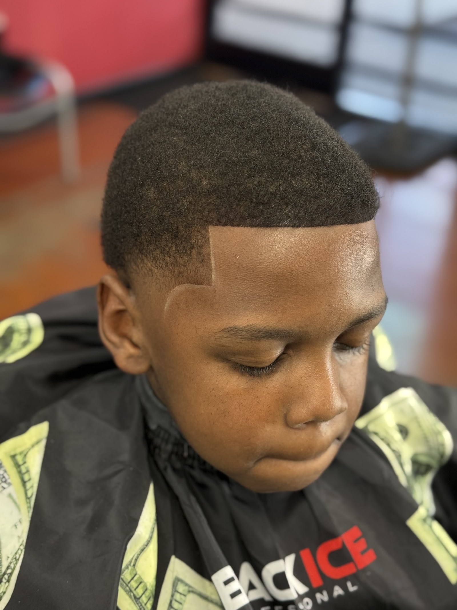 Barber at work